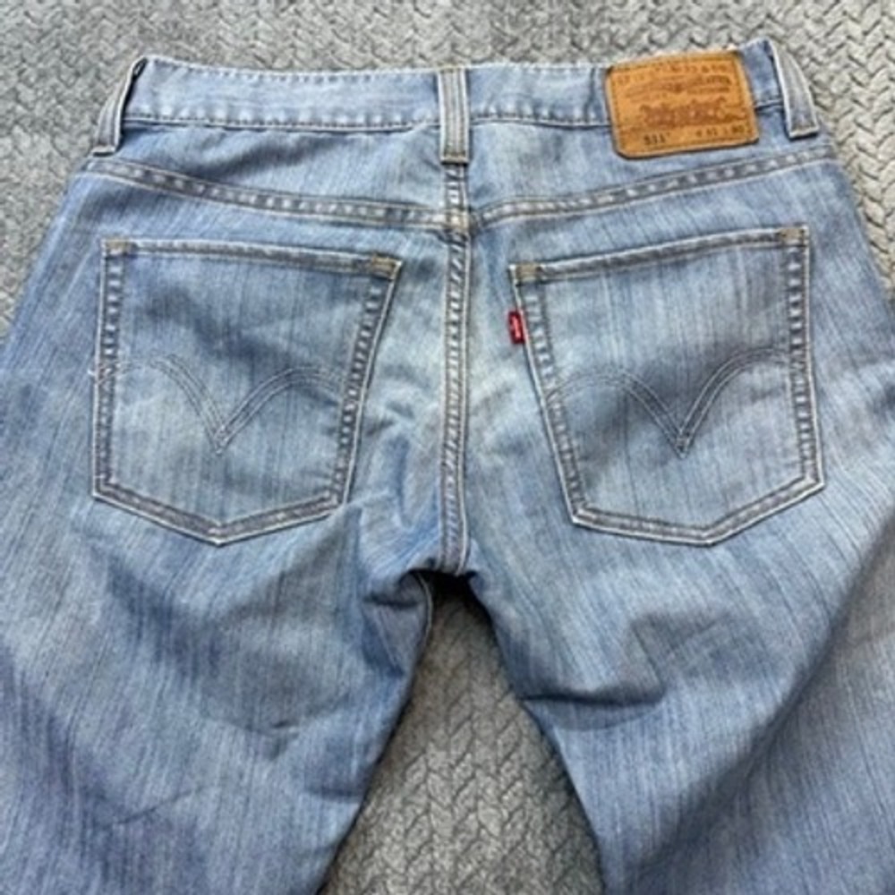 Levi's‎ 511 Skinny Jeans Mens 31x31 Light Wash Blue Denim Stretch 04511-1472 - Picture 4 of 11